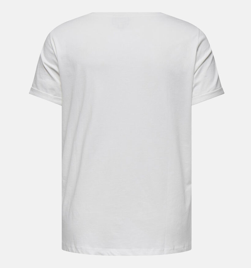 ONLY Carmakoma Lea T-shirt en Blanc pour femmes (351437)
