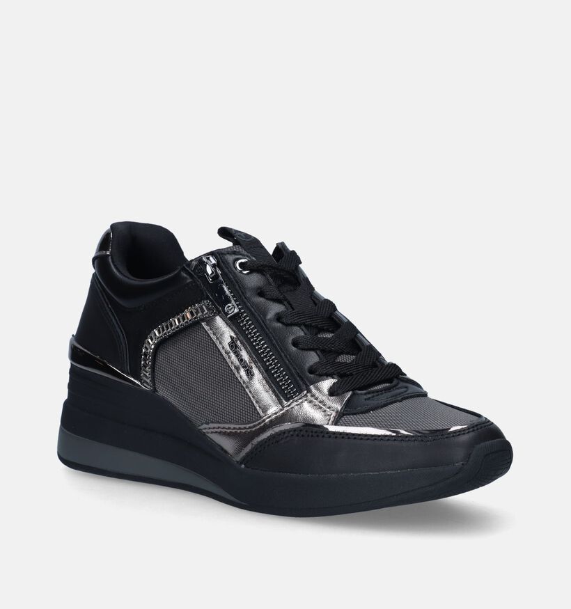 Tamaris Grijze Sneakers met sleehak voor dames (344627) - geschikt voor steunzolen