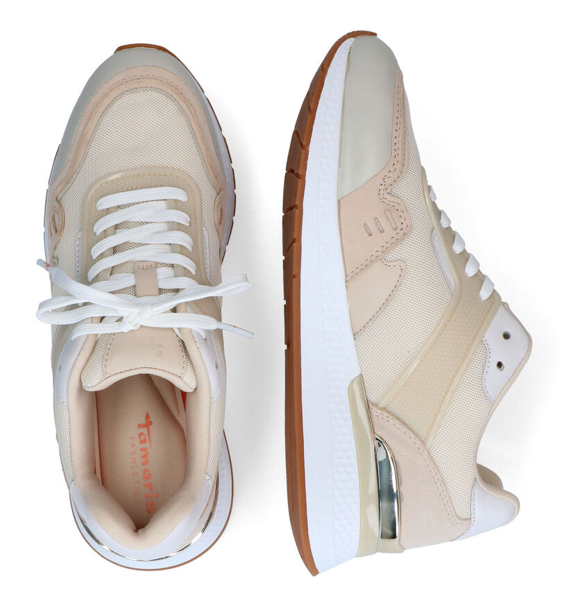 Tamaris Fashletics Beige Sneakers in stof (306328)