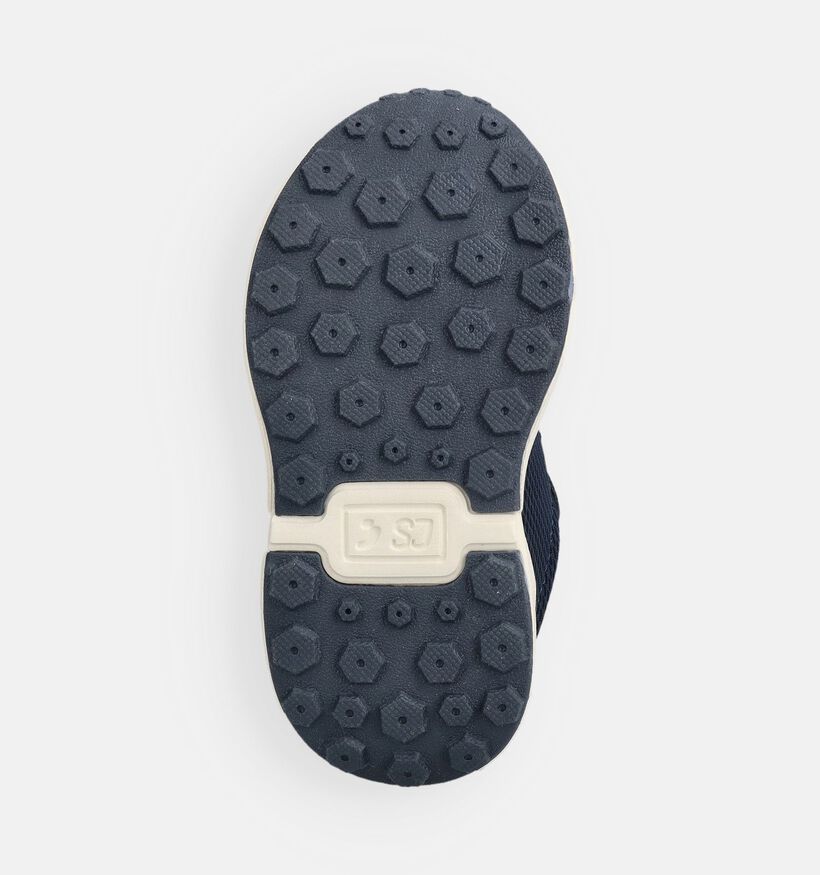 SJ Baskets en Bleu fonc&eacute;/Orange pour gar&ccedil;ons (371099) - pour semelles orthop&eacute;diques