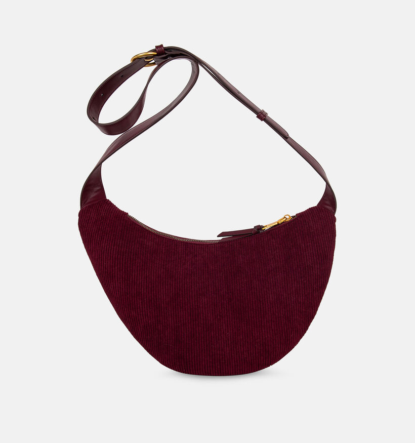 Laurent David Corduroy Sac port&eacute; crois&eacute; en Bordeaux pour femmes (381510)