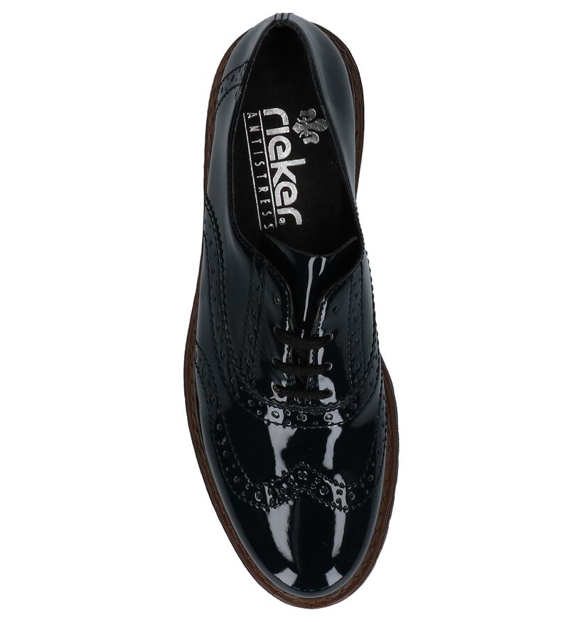 Rieker Chaussures à lacets en Noir en simili cuir (282715)