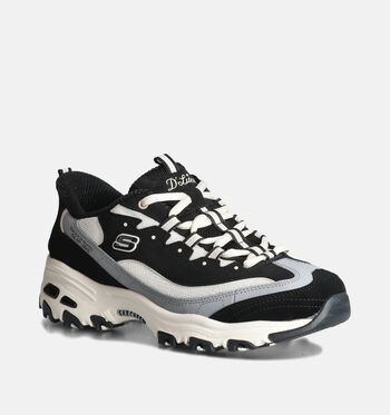 Skechers Memory Foam Low Sneakers Zwart