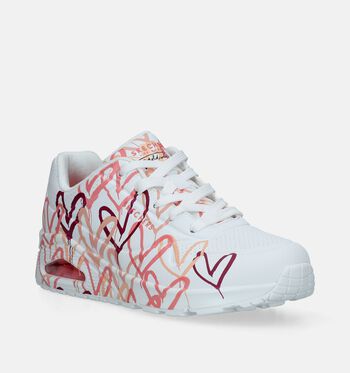 Skechers Memory Foam Low Baskets Blanc