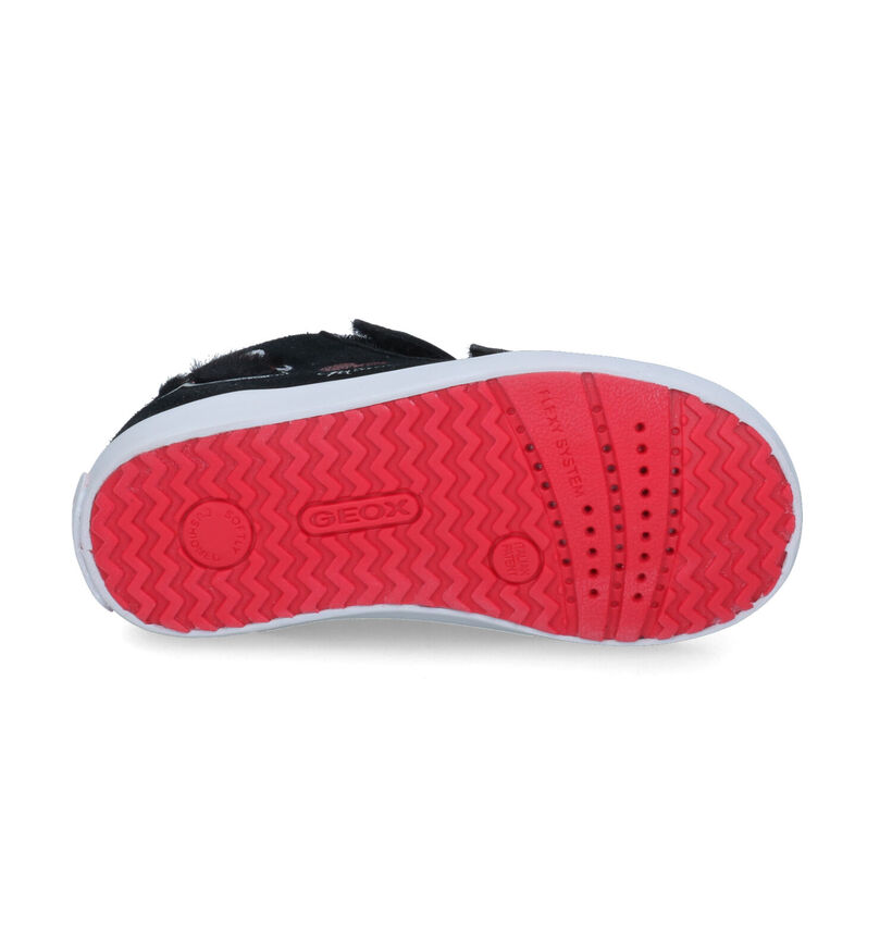 Geox Kilwi Zwarte Babyschoentjes Disney Minnie Mouse in leer (317590)