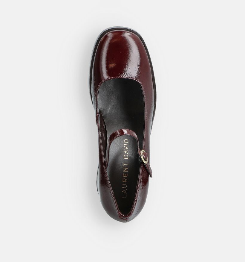 Laurent David Bordeaux Pumps met Bandje voor dames (381305)