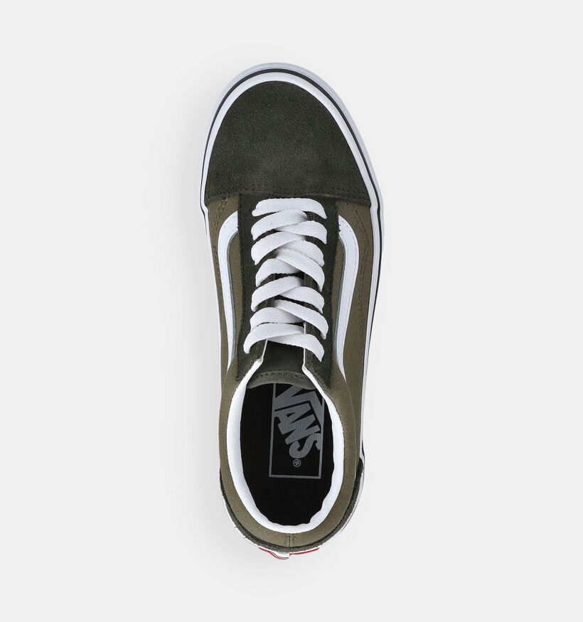 Vans Old Skool Groene Sneakers voor jongens, meisjes (368996)