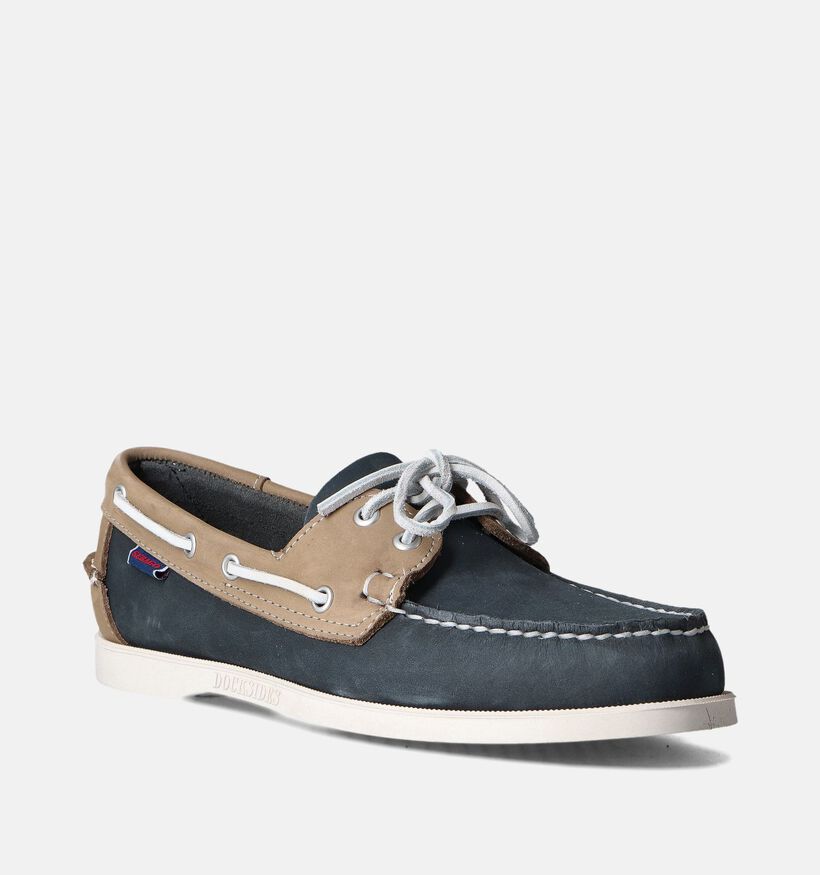 Sebago Dockside Portland Blauwe Bootschoenen voor heren (353796)