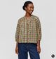 Orfeo Daniele Groene Geruite Blouse voor dames (381646)