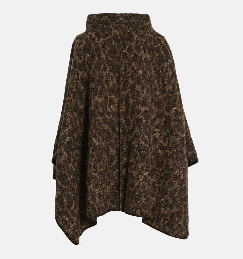 Vila Pauline Leopard Bruine Poncho voor dames (361346)