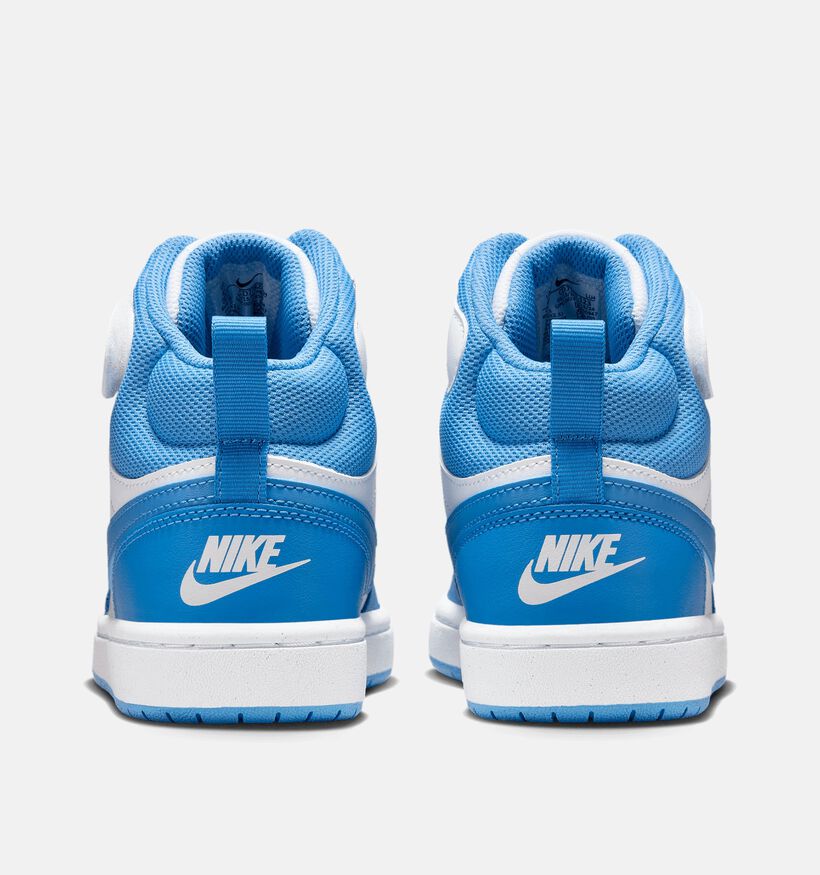 Nike Court Borough MID 2 GS Baskets en Bleu pour filles, garçons (350496)