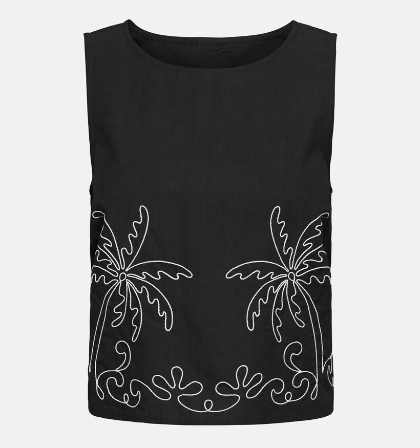 JDY Eliza Embroidery Zwart Topje voor dames (365282)