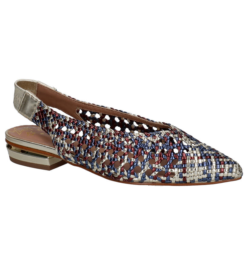 Pedro Miralles Escarpins slingback en Or en cuir (273088)