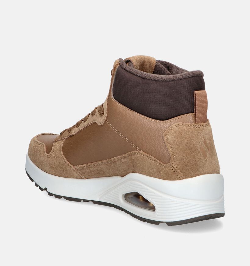 Skechers Uno Baskets en Cognac pour hommes (346370) - pour semelles orthopédiques