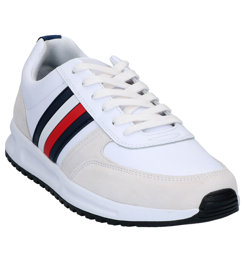 Tommy Hilfiger Witte Sneakers in daim (268354)