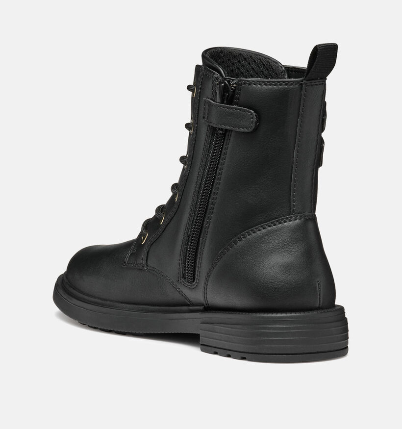 Geox Eclair Zwarte Veterboots Geox Eclair Zwarte Veterboots voor meisjes (360342) - geschikt voor steunzolen