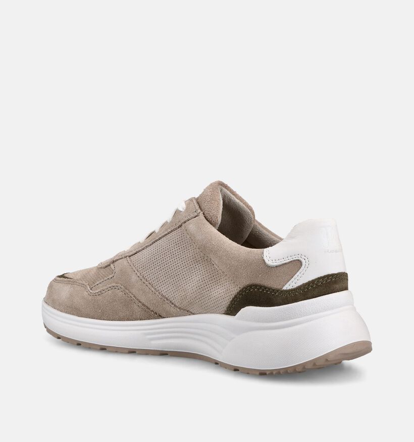 Pius Gabor Beige Su&egrave;de Veterschoenen voor heren (370325)
