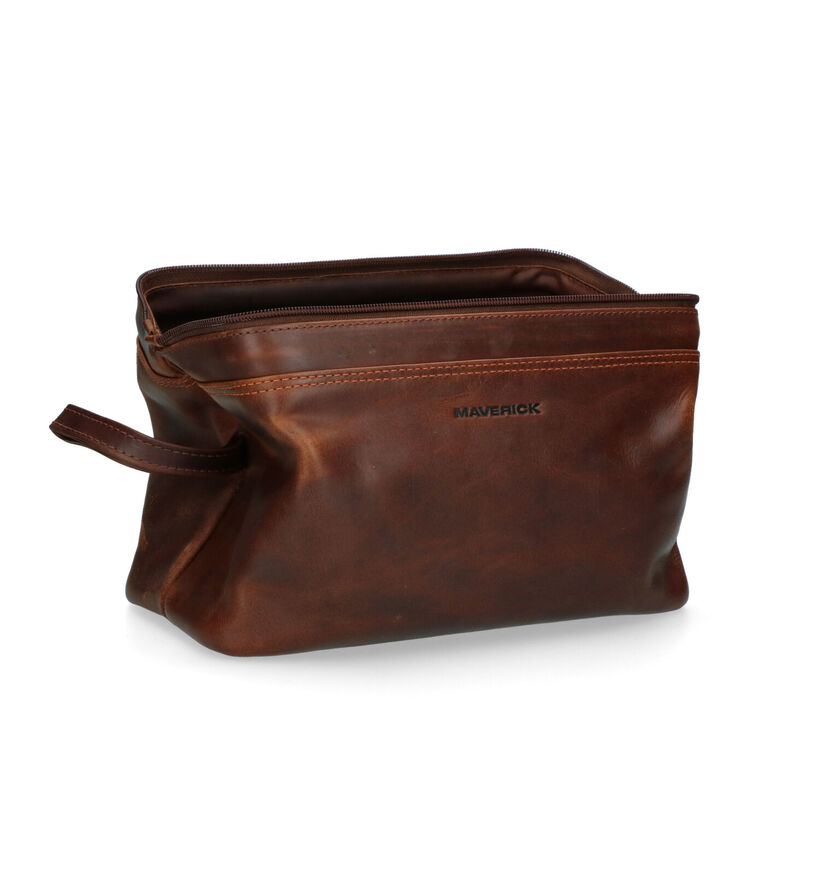 Maverick Trousse de toilette en Marron pour hommes (325679)