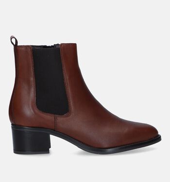 Bottines cognac