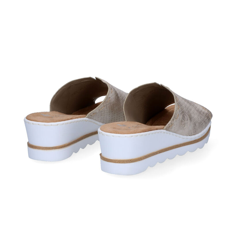 Rieker Gouden Slippers voor dames (306802)