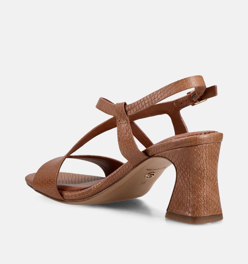 Tamaris Sandales &agrave; talons en Cognac pour femmes (371772)