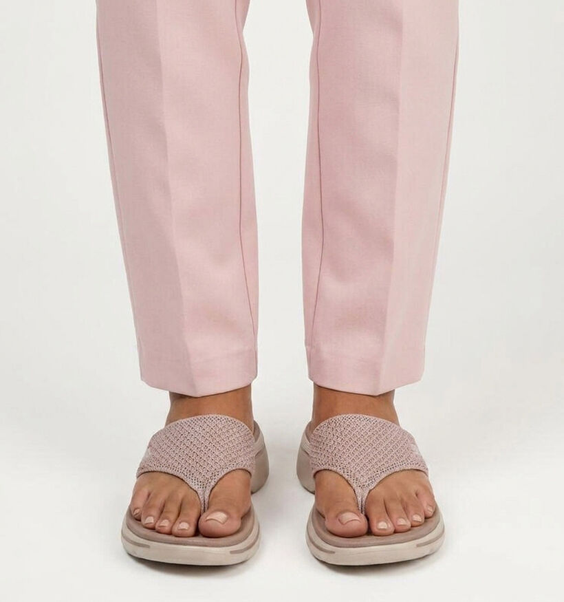 Skechers Arch Fit Taupe Slippers voor dames (371231)