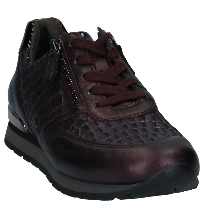 Gabor Comfort Chaussures à lacets en Violet foncé en cuir verni (231163)