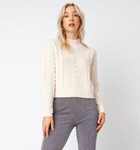 Vila Poline Pull en Ecru pour femmes (317912)