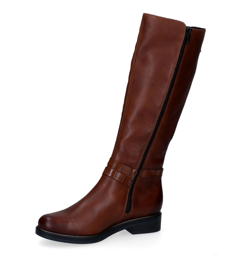 Remonte Bottes hautes en Cognac en cuir (298061)