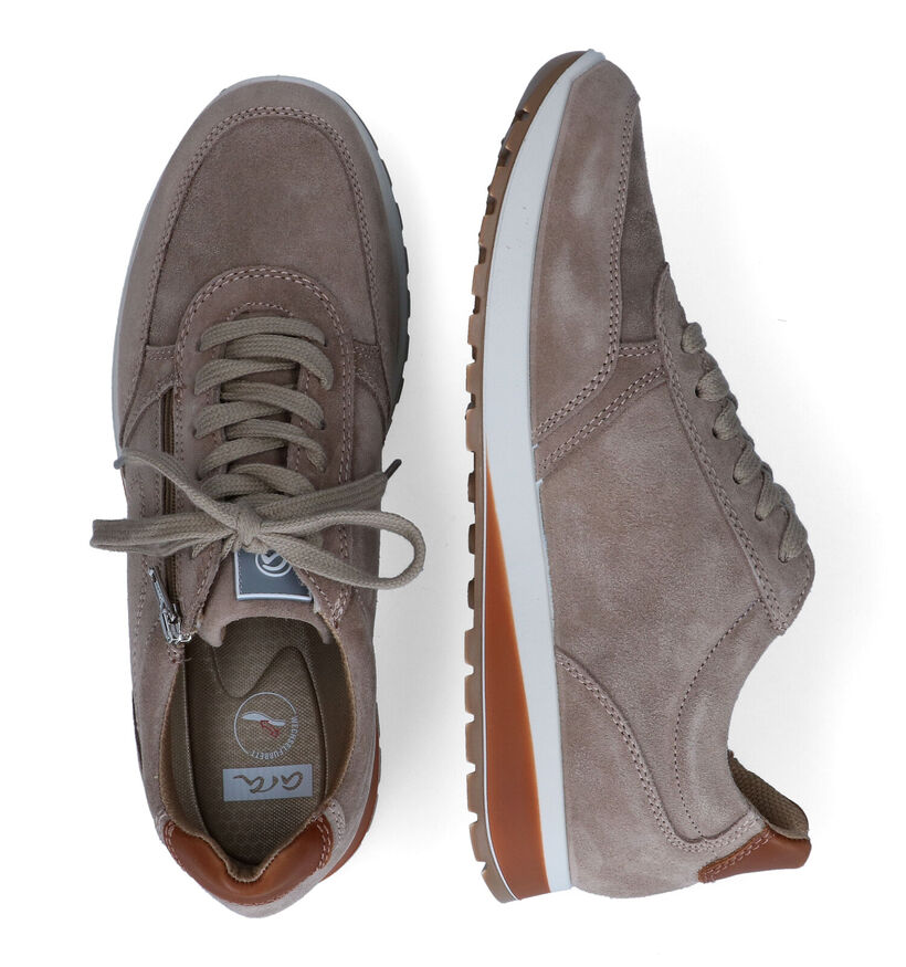 Ara Matteo Taupe Veterschoenen in nubuck (307712)