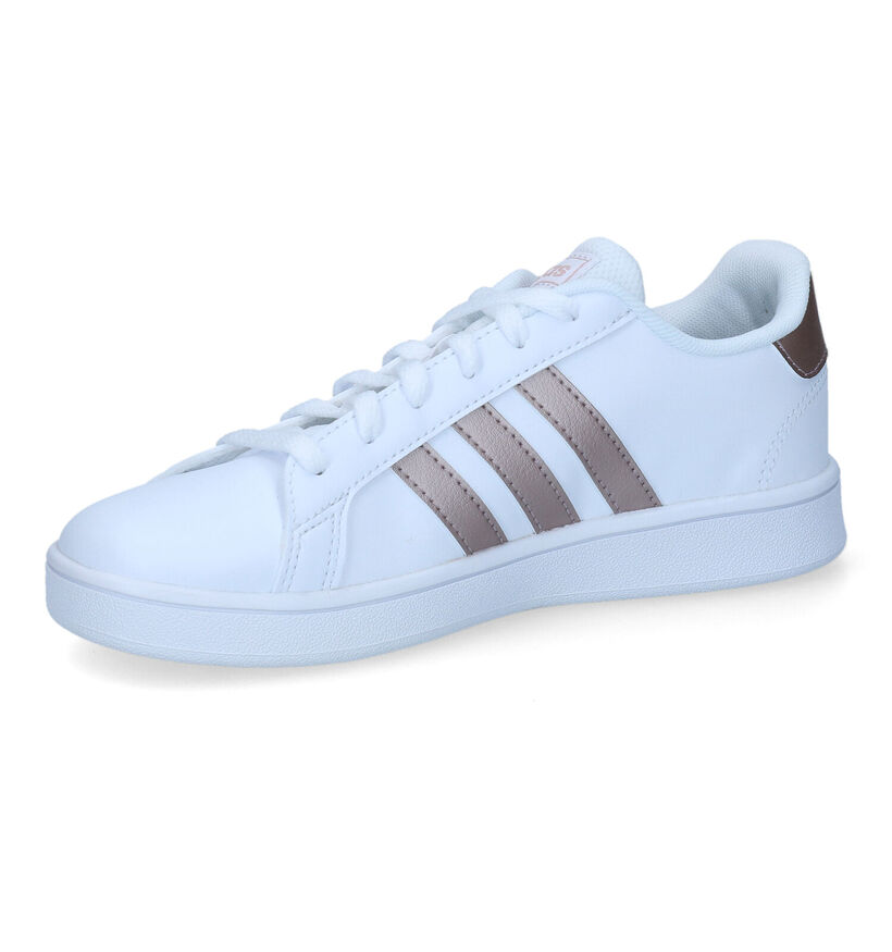 adidas Grand Court K Baskets en Bleu en simili cuir (308070)