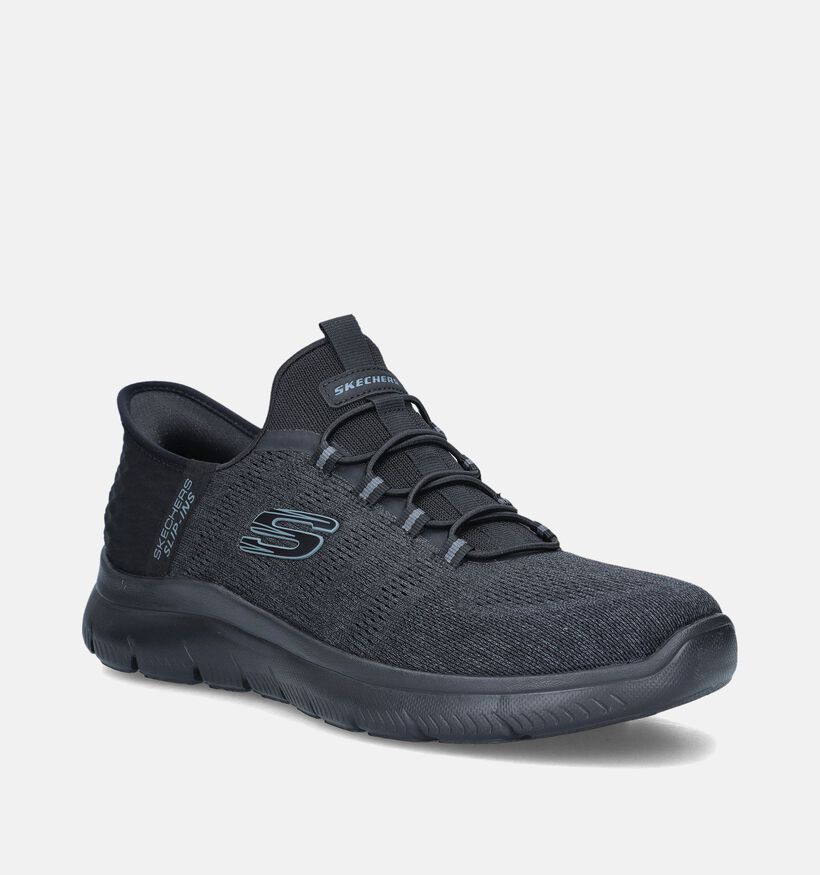 Skechers Slip-ins Summits Key Pace Zwarte Sneakers voor heren (350317)