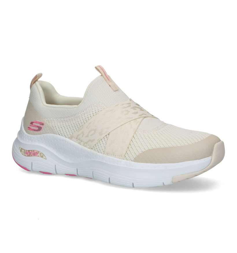 Skechers Arch Fit Baskets en Beige pour femmes (319359) - pour semelles orthopédiques