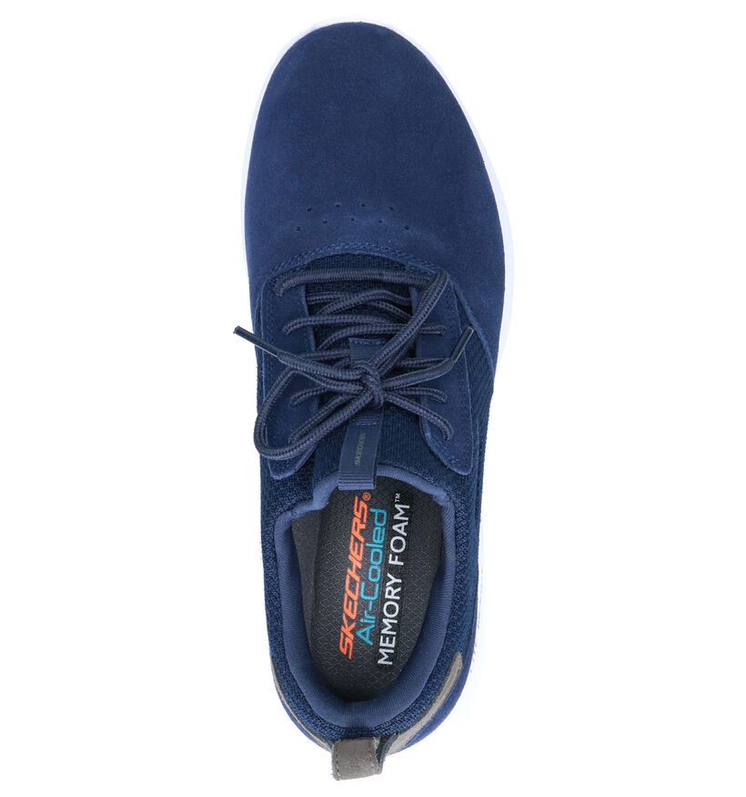 Skechers Blauwe Slip-on Sneakers in stof (265015)