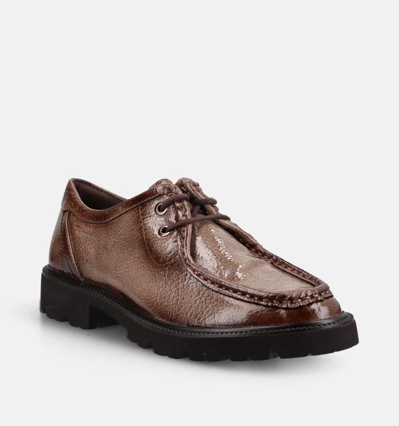 Tamaris Comfort Taupe Mocassins met Veter voor dames (376330) - geschikt voor steunzolen