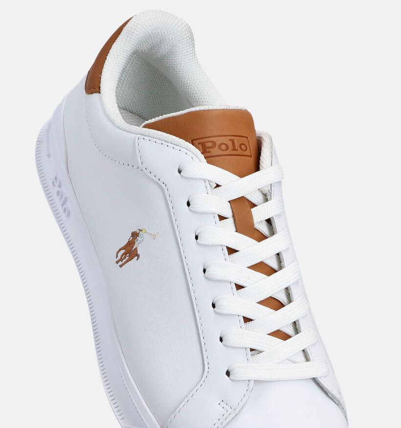 Polo Ralph Lauren HRT Court II Witte/Cognac Sneakers voor heren (366443)