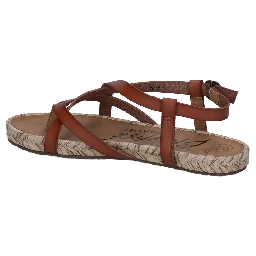 Blowfish Malibu Granola Rope Vegan Sandales en Cognac en simili cuir (289527)