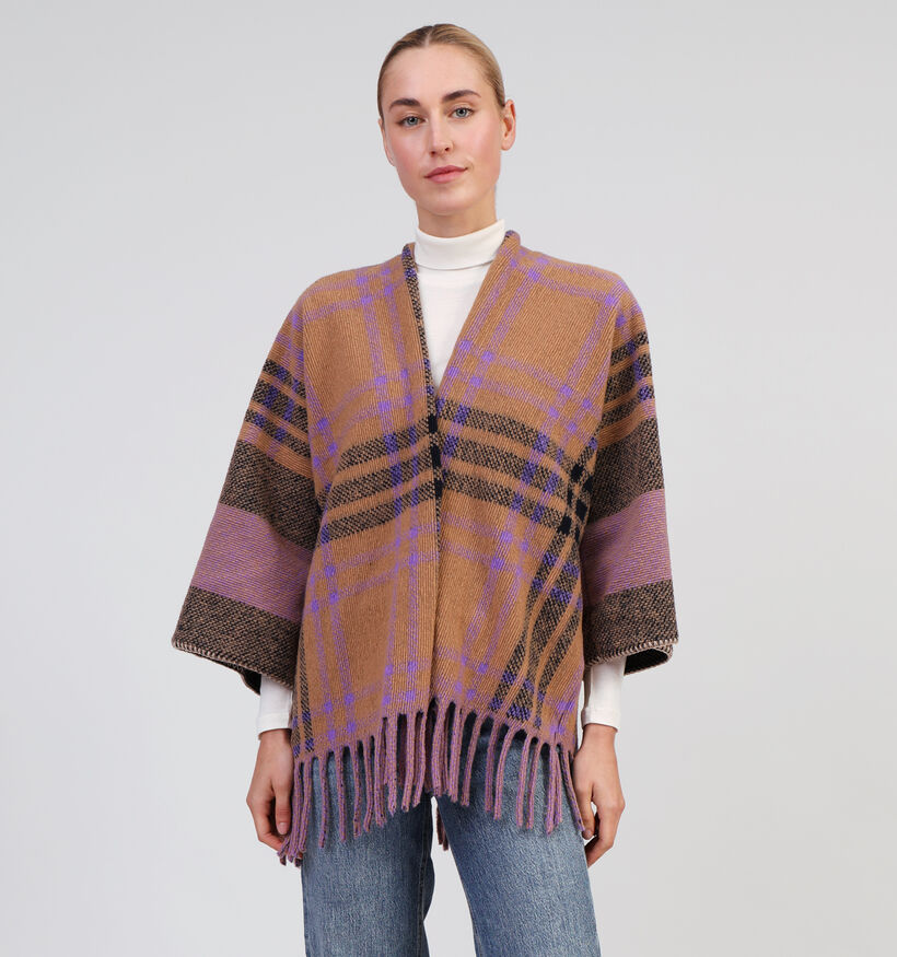 Expresso Bruine Poncho voor dames (351034)