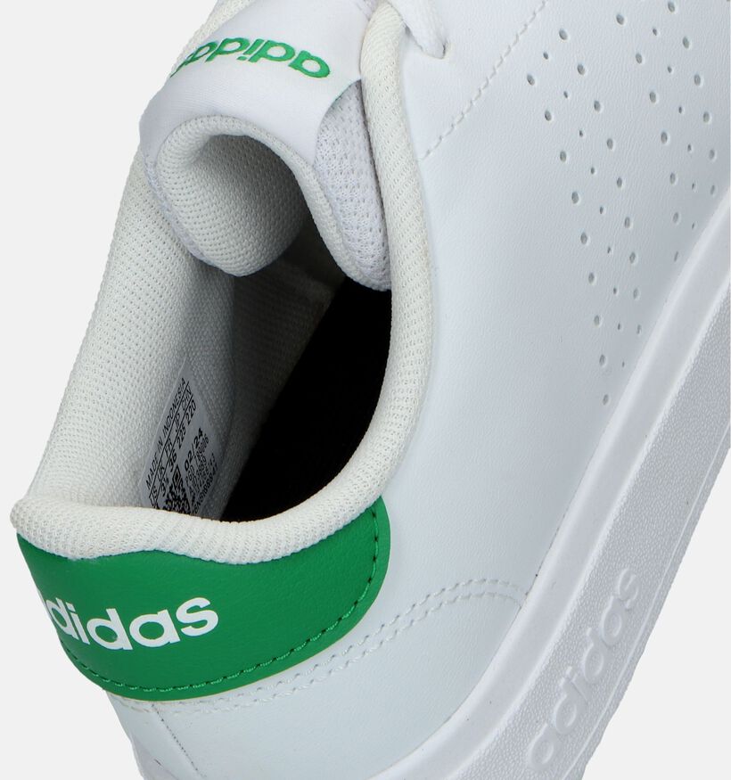 adidas Advantage Base 2.0 J Baskets en Blanc pour filles, garçons (343206)