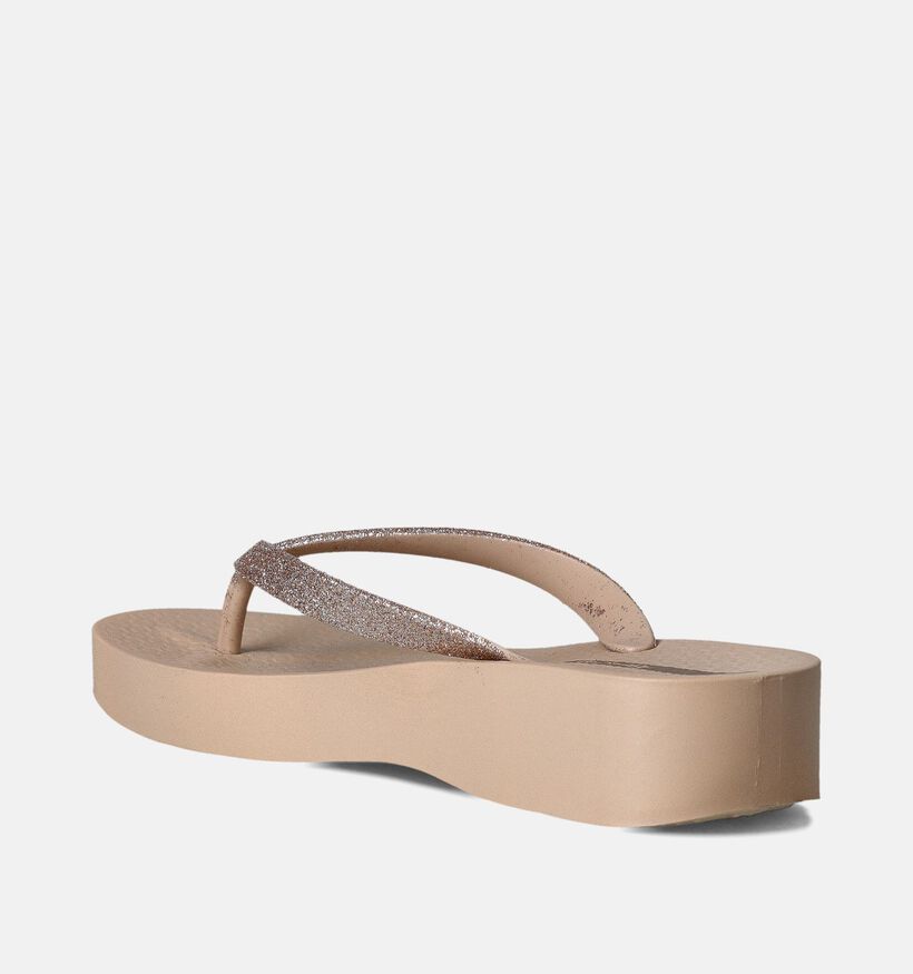 Ipanema Beige Teenslippers met plateau voor dames (356318)