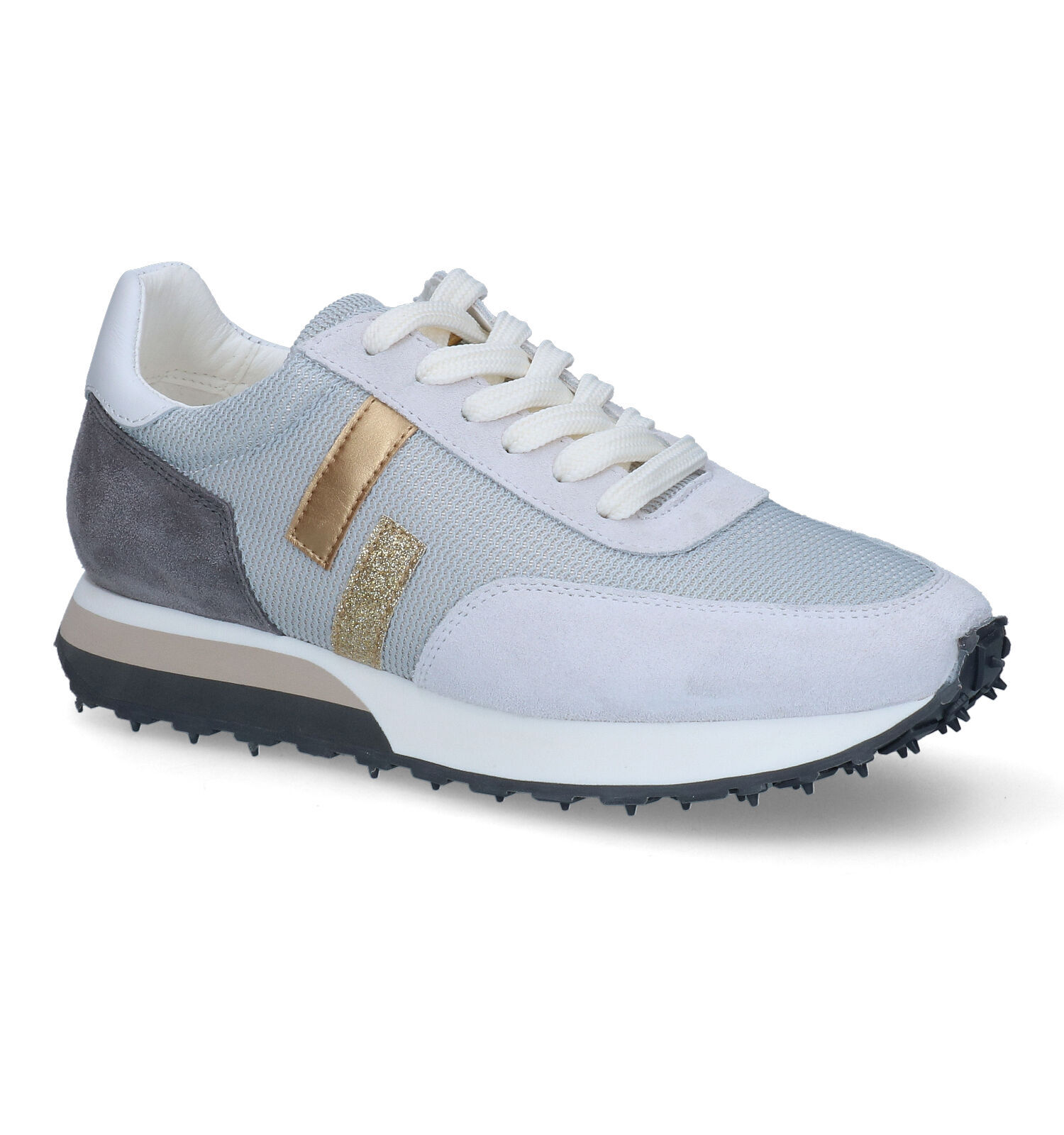 Grijze hotsell sneakers dames