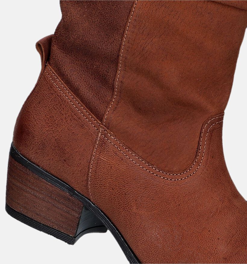 5PM Bottes courtes en Cognac pour femmes (349018)