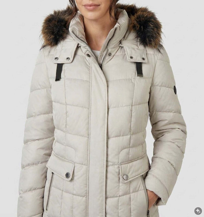 Barbara Lebek Manteau long en Ecru pour femmes (380695)