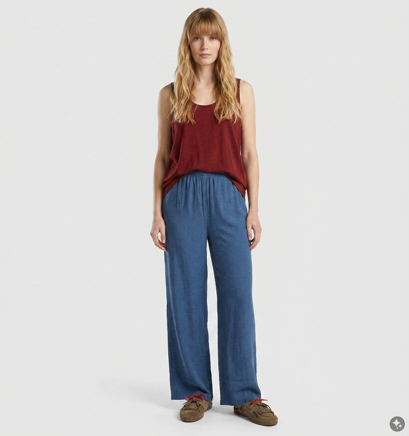 Vila Surashil Pantalon classique en Bleu pour femmes (378484)