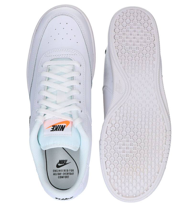 Nike Court Vintage Baskets en Blanc en cuir (277463)