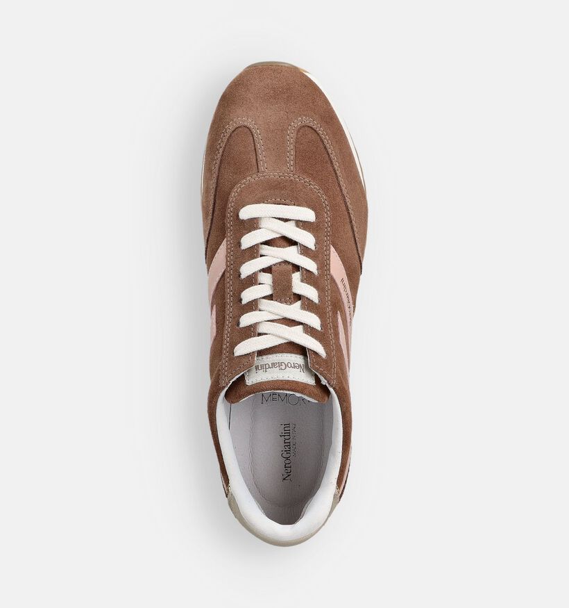 NeroGiardini Baskets en Marron pour femmes (374168) - pour semelles orthop&eacute;diques