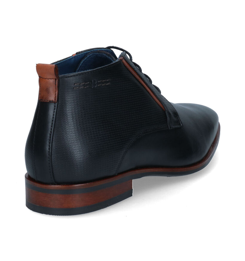 Berkelmans Estoril Zwarte Geklede Schoenen voor heren (320956) - geschikt voor steunzolen