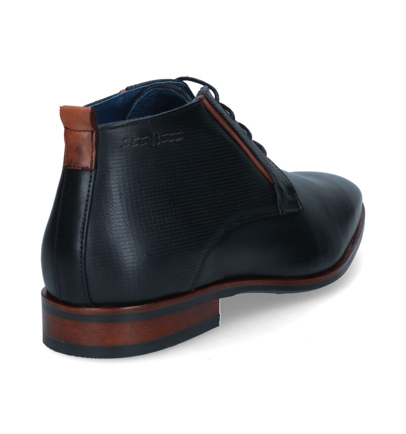 Berkelmans Estoril Chaussures habillées en Noir pour hommes (320956) - pour semelles orthopédiques