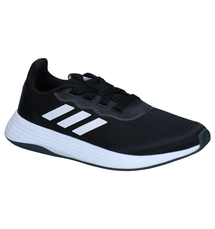 adidas QT Racer Baskets en Noir pour femmes (290834) - pour semelles orthopédiques