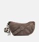 Refresh Taupe Crossbodytas Pompom voor dames (366014)